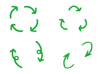 緑のサイクル矢印