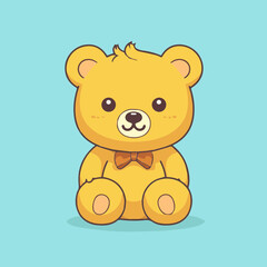 adorable teddy bear illustration