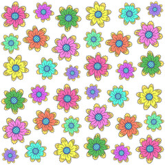 seamless pattern with flowers