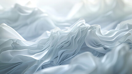 Beautiful abstract background with folds of white fabric
