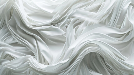 Beautiful abstract background with folds of white fabric

