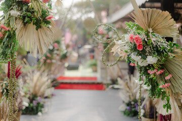 christmas wreath on the door