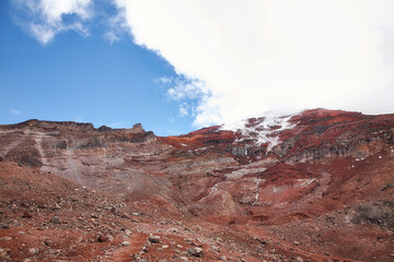 Reise durch Südamerika. Riobamba in Ecuador. Tour unterhalb des Chimborazo