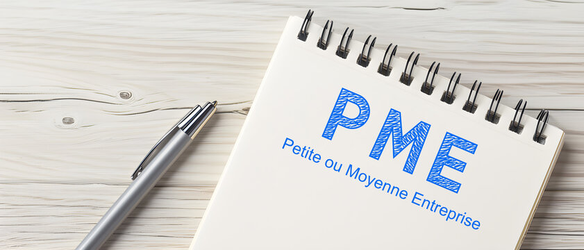 PME &eacute;crit sur un bloc note
