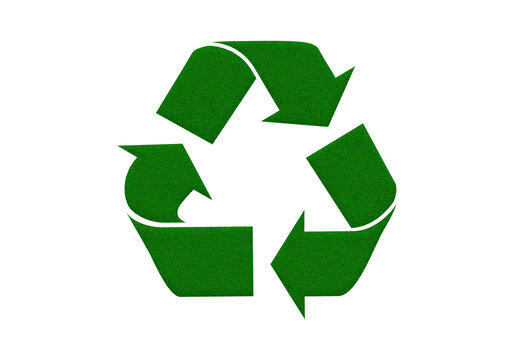Icono de reciclar verde.