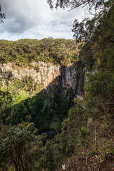 Majestic Waterfall Amidst Lush Green Forest