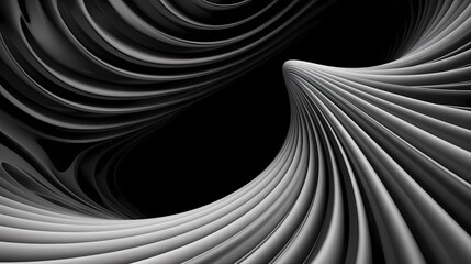 Naklejka premium Abstract geometric lines background, technological lines background and light effects, 3D rendering