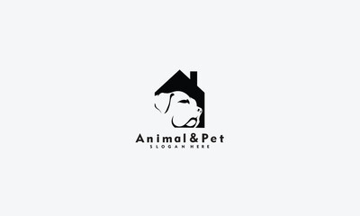 animal and pet logo design vector template