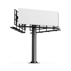 Obraz premium Billboard on white background
