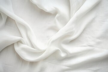 Natural handmade white linen fabric backdrop - obrazy, fototapety, plakaty
