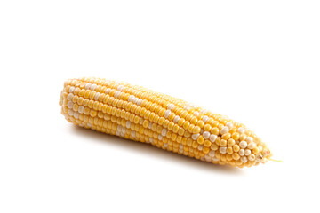 Sweet corn isolated on a white background..