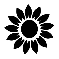 Isolated sunflower, for cutting