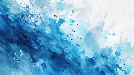 Clear blue watercolor for creativity