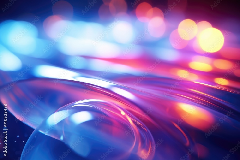 Wall mural refraction light overlay effect for bokeh and flare.