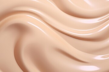 Creamy cosmetic smears on pastel beige background.