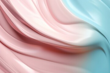 Cosmetic cream smears on pastel background.