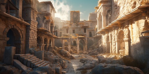 ruins of an ancient city