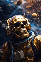 The skeleton of a lost astronaut