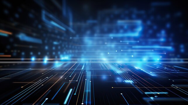 blue eye cyber security concept background,circuit board future technology, abstract high speed digital internet