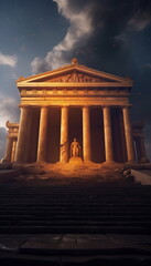 Fototapeta premium ancient roman temple