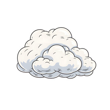 a cartoon of a cloud