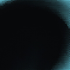 Black background and blue dot 