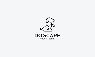 animal and pet logo design vector template