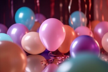 Party balloon for celebration. Generative AI