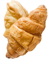 Croissant And Pie Isolated On Transparent Background, PNG Image