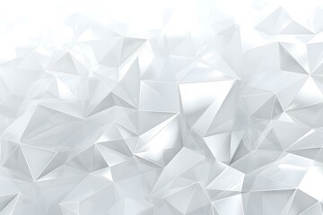 Obraz premium White background with crystals, triangles. 3d illustration, 3d rendering. 