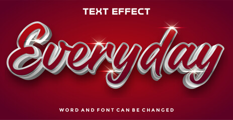 Everyday editable text effect