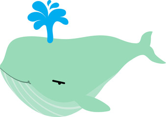 cute whale cartoon