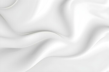 Obraz premium Liquid abstract white background. Smooth glossy texture 3D rendering l.