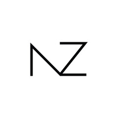 Minimal Letters NZ Logo Design