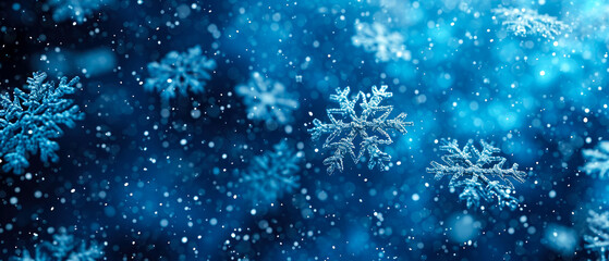 Ice snowflakes background.Crystal frozen particles. wintertime mockup. Generative ai.