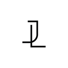 Minimal Letters JL Logo Design