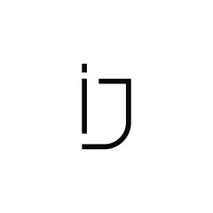 Minimal Letters IJ Logo Design
