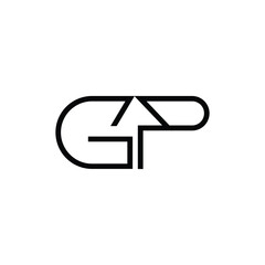 Minimal Letters GP Logo Design