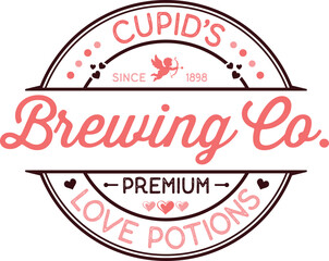 brewing co. valentine sign SVG