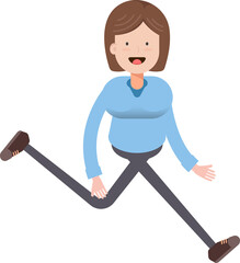 Woman Character Walking
