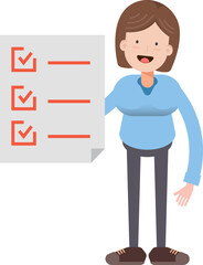 Woman Character and Check List Document
