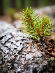 Naklejka premium close up of pine tree