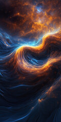 Waves, water in outer space