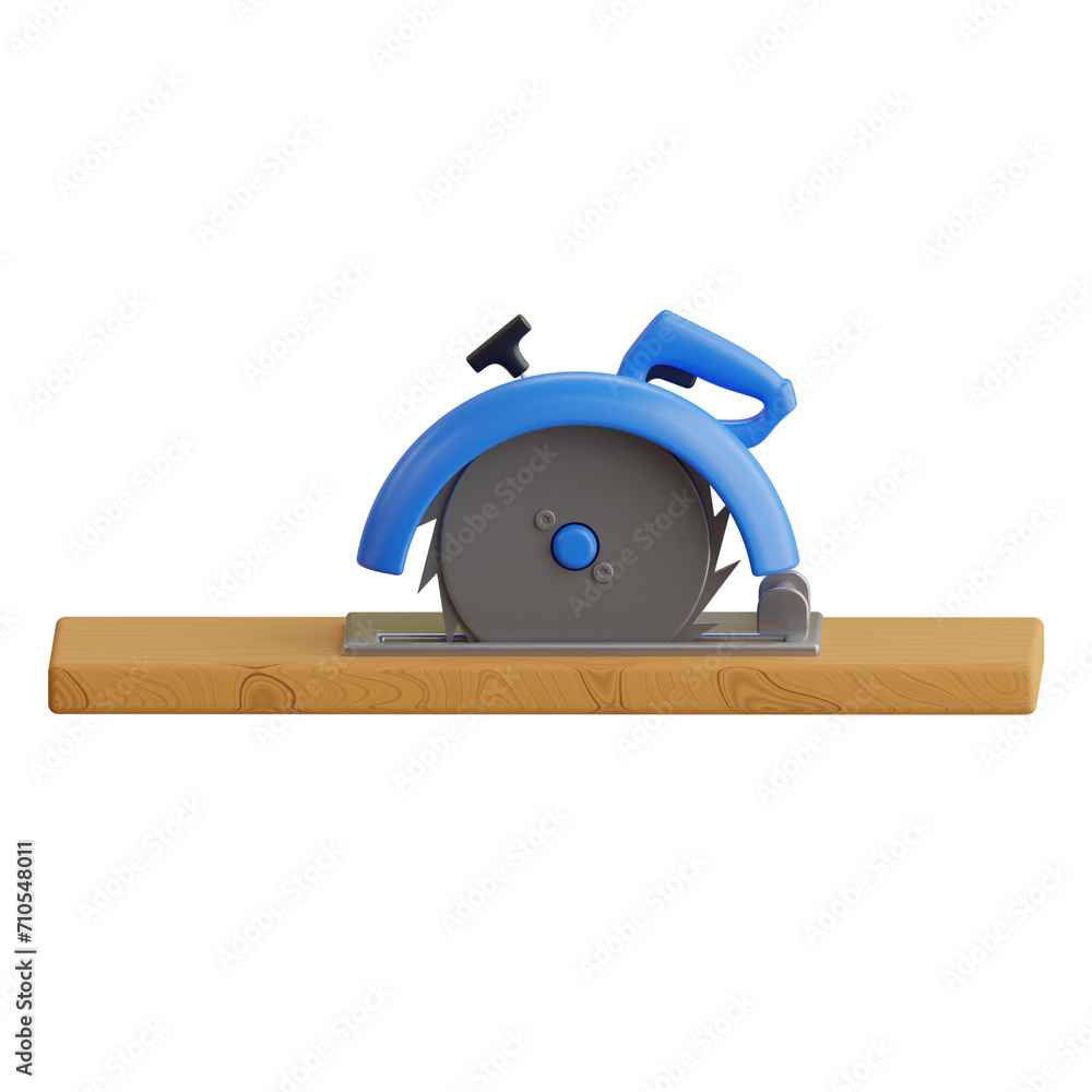 Poster 3d circular saw model precision of cutting. 3d illustration, 3d element, 3d rendering. 3d visualizat