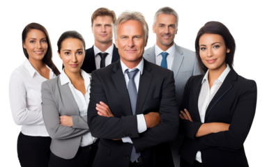 Business people team, cut out