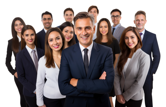 Business people team, cut out - Powered by Adobe