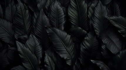 Tropical exotic seamless pattern with dark generated AI