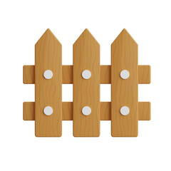 3D Fence Model Enhancing Your Property Secure. 3d illustration, 3d element, 3d rendering. 3d visualization isolated on a transparent background