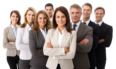 Business people team, cut out