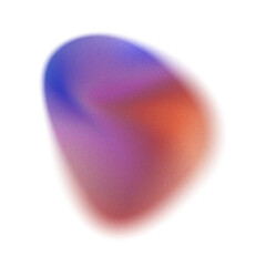Abstract Multicolor Grainy Gradient Fluid Shape